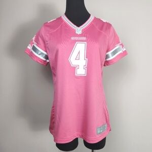 NIKE Women's Dak Prescott Pink Dallas Cowboys Game Jersey